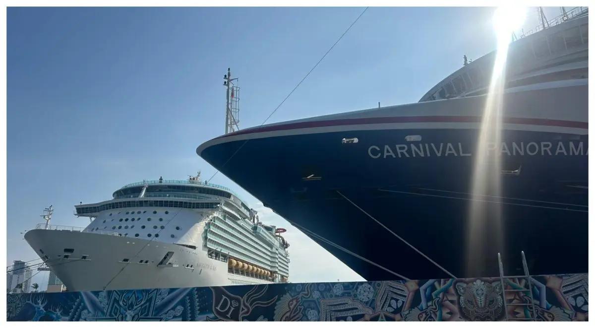 Puerto Vallarta luce majestuoso con la llegada de dos cruceros este 28 de octubre
