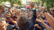 Milei realizó una breve recorrida por Mendoza y le pidió a sus militantes que «no aflojen»