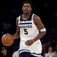 Injured NBA T-Wolves guard Edwards to miss at least a week