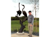 Wildlife captured in Bronze: Peter Sawatzky Sculpture Garden Grand Opening today