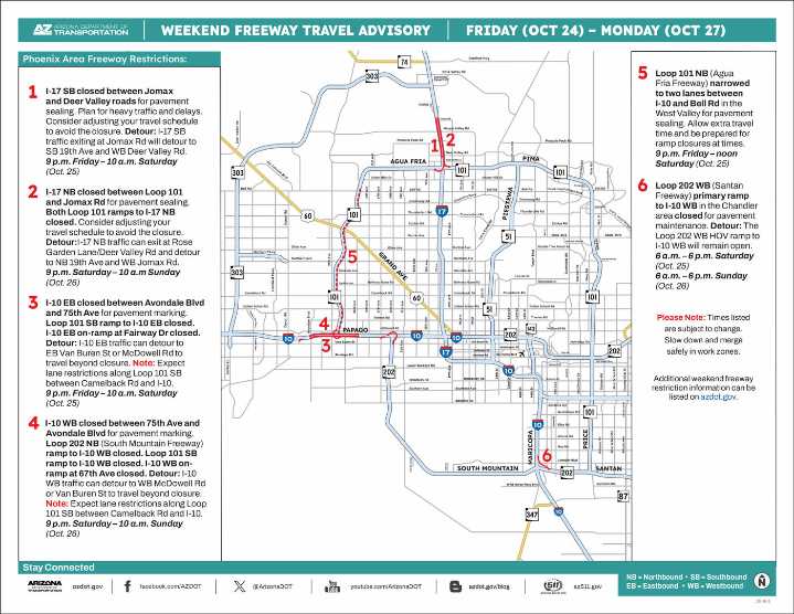 ADOT: One Loop 202 / I-10 ramp in Chandler closes this weekend