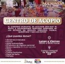 Instala DIF Acolman centro de acopio en apoyo a damnificados