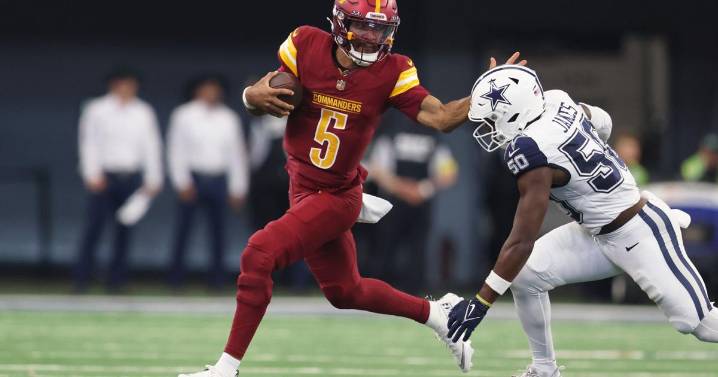 No letup in the schedule for Washington; Commanders host Seattle on Sunday night