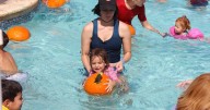 Families make a splash: El Centro Aquatic Center’s Floating Pumpkin Patch a ‘busiest’ hit, over 800 pumpkins retrieved