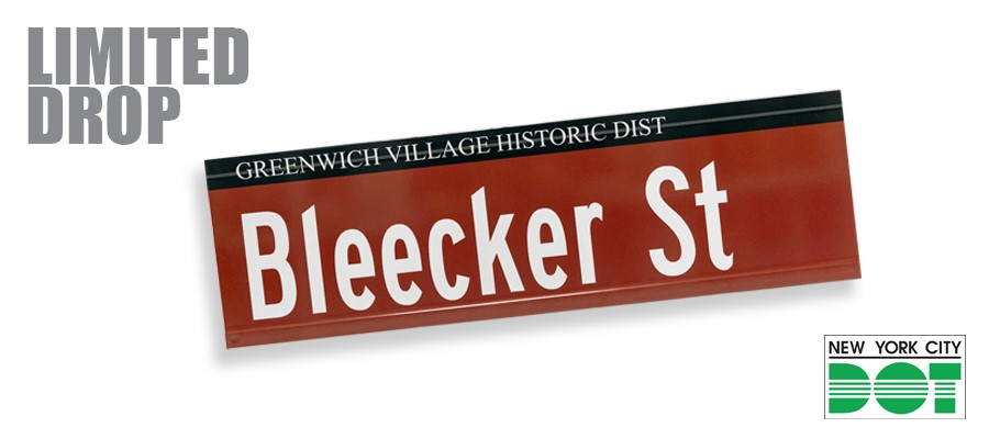 NYC DOT lanza letreros edición limitada de Bleecker Street