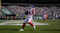 Giants’ Cam Skattebo carted off field with apparent foot injury