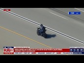SKYFOX: 150+ mph motorcycle police chase in LA, officer shot