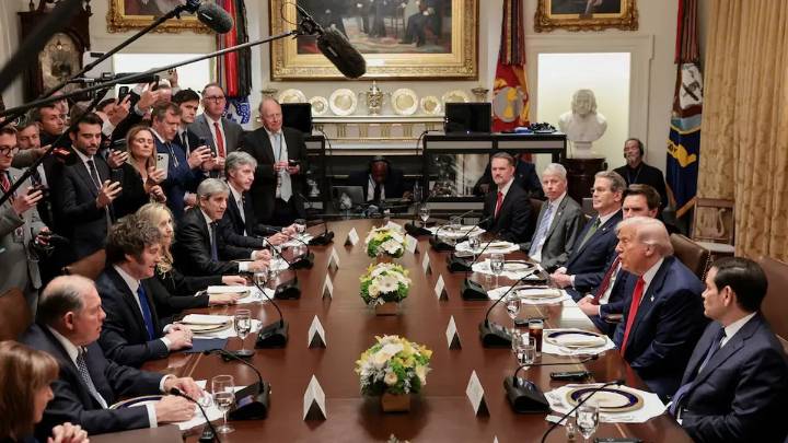 "El trabajo que hizo en los últimos cuatro años es increíble": las llamativas frases de Donald Trump con Javier Milei