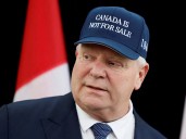 Horas a posteriori de que Trump dijera que impondría más aranceles a Canadá, el anuncio de Reagan de Ontario se transmite nuevamente durante la Serie Mundial.