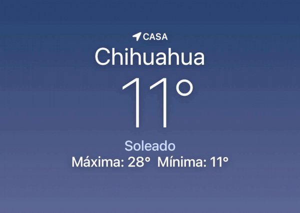 Se espera día soleado con máxima de 28 grados centígrados