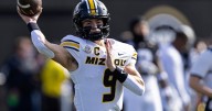 Mizzou QB Beau Pribula leaves Vanderbilt game on injury cart