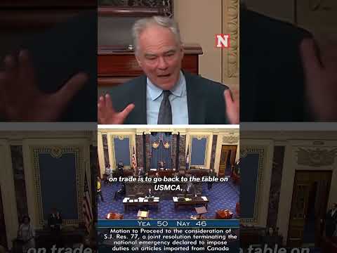 Senate Passes Legislation To Nullify U.S. Tariffs On Canada