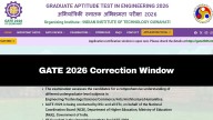 GATE 2026: Correction Window Opens; Check What Can Be Edited