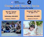 Meadowbrook Community Center Classes for Kids: Recorder Explorer + Homework Help Club