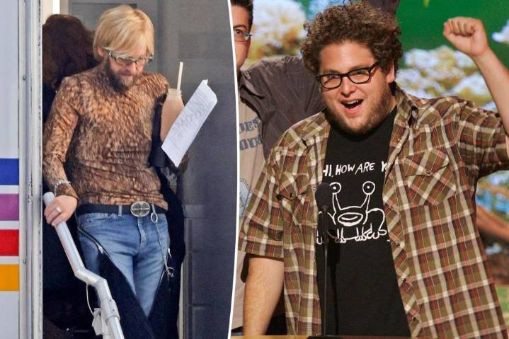 Jonah Hill shows off stunning weight loss in movie set photos