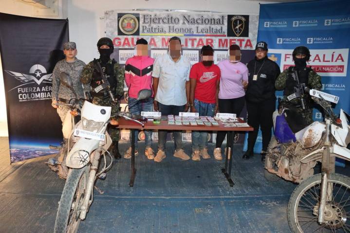 Gaula Militar Meta logra 4 capturas por extorsión en Puerto Gaitán