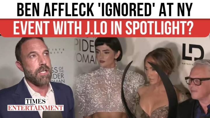 Ben Affleck Caught In Awkward Onstage Moment At Jennifer Lopez’s ‘Kiss Of The Spider Woman’ Premiere