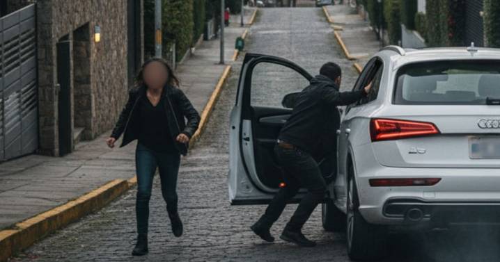 ¡Indignante! Mujer es perseguida, golpeada y arrastrada por un hombre en calles de Cuajimalpa