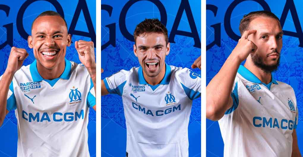 Marseille golea y es líder del fútbol francés