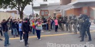 VIDEO: Federal agents clash with mob of Antifa
