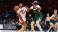 Myles Turner drains 1st Bucks preseason basket vs. Heat