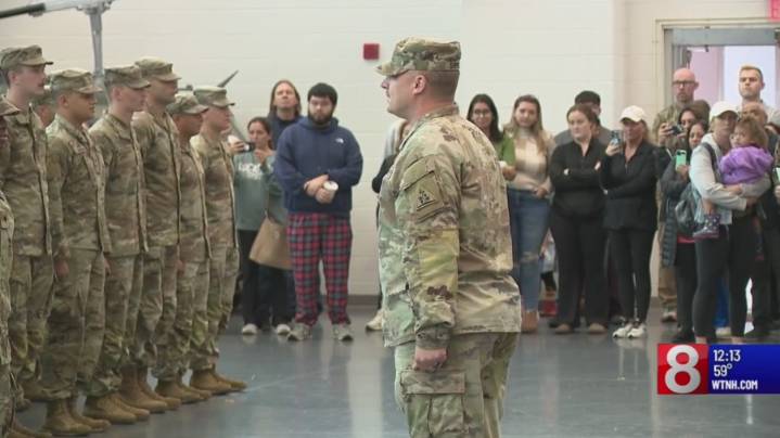 Connecticut National Guard troops prepare for overseas deployment