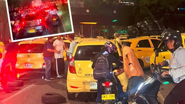 Taxistas bloquearon la avenida Regional, en La Minorista, y colapsaron la movilidad hacia el norte