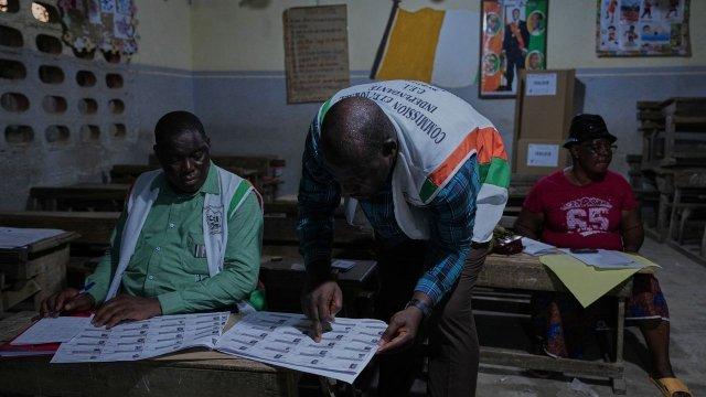 Ivory Coast counts votes in key election with incumbent Ouattara predicted to win fourth term