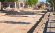 Comenzaron los trabajos para el adoquinado en el barrio Luis Piedrabuena
