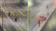 Alerta por nuevo método delictual: Sujetos ponen "barricadas" al interior de autopista para poder asaltar a los conductores