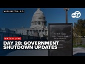 SENATE FLOOR LIVE: GOP leaders speak on Day 28 of government shutdown as workers go unpaid