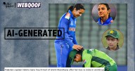 This Image of Pak’s Fatima Sana Touching Smriti Mandhana’s Feet Is AI