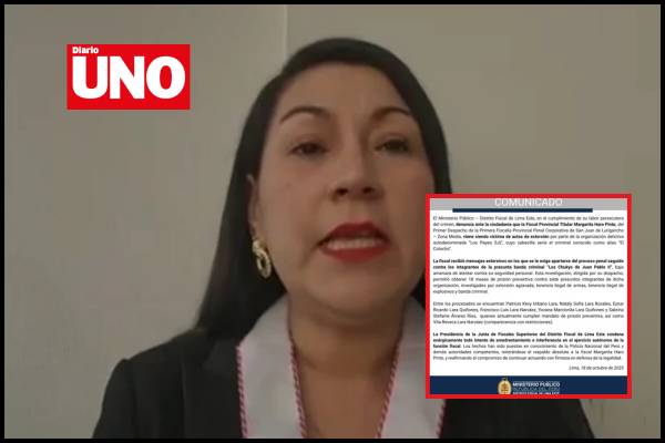 Fiscal recibe amenazas de ‘Los Pepes SJL’ por investigar a banda criminal