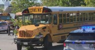 7 students hospitalized after school bus crash in Baltimore County