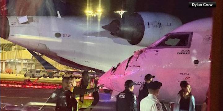 Plane from Charlotte involved in taxiway collision at New York City airport, per report