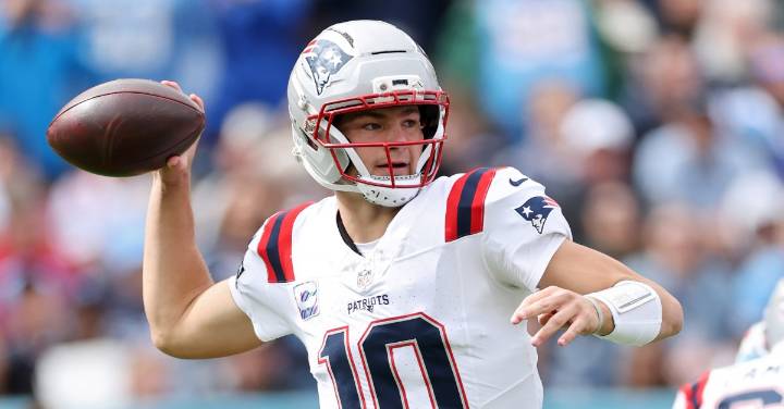 Drake Maye breaks Tom Brady franchise record in Patriots’ win over Titans
