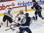 Gabe Vilardi scores twice, Jets beat Chicago in NHL action