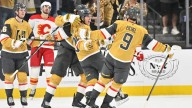 Marner gets 1st 2 goals for Golden Knights in win against Flames
