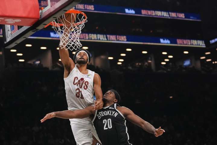 Cavs’ bad habit resurfaces, as they narrowly escape Brooklyn with first win of season, 131