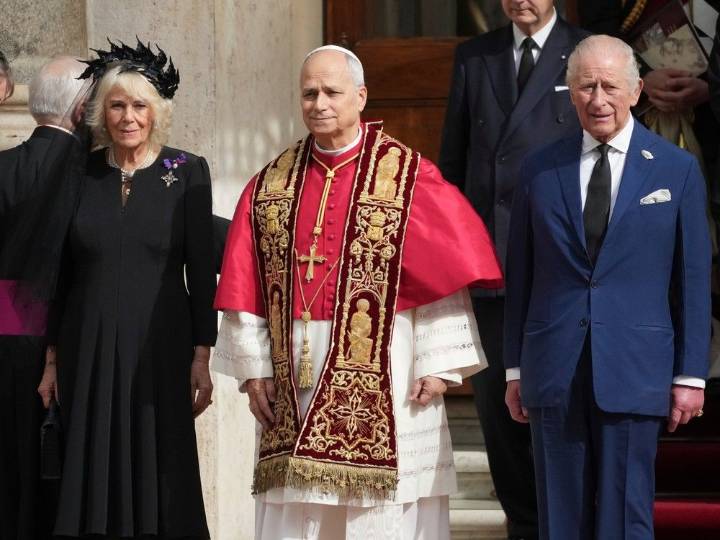 Pope Leo XIV prayed Thursday with King Charles in the Sistine Chapel