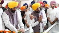 Punjab Chief Minister Bhagwant Mann at Rajvir Jawanda's funeral in Ludhiana. Pics