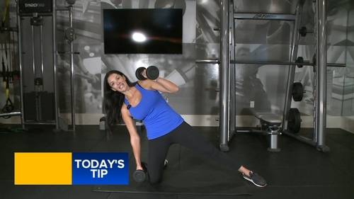 Leaning shoulder press 
