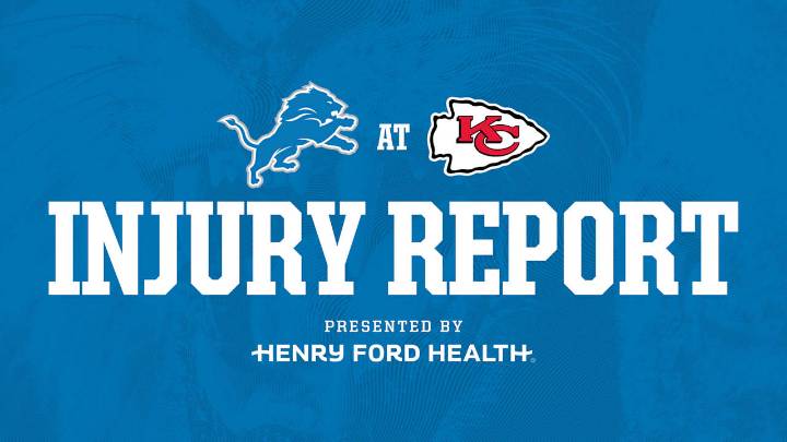Lions at Chiefs injury report: Oct. 10