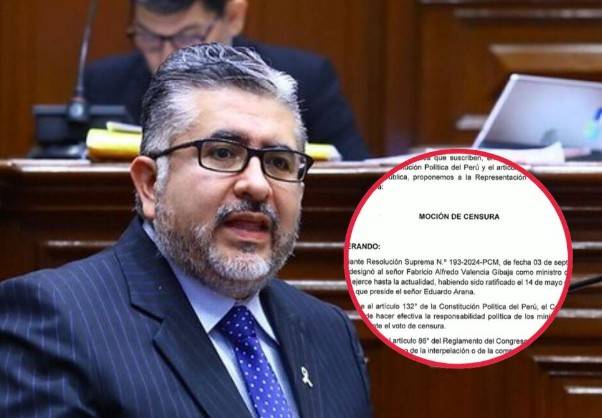 Presentan censura contra ministro de Cultura