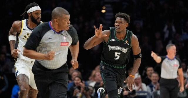 Timberwolves hang on to beat depleted Pacers 114-110, after Edwards exits early with tight hamstring