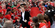 Blackhawks highlight their rich history before the home opener for their centennial season