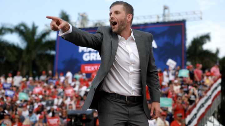 Eric Trump Proved He's Just As Crowd-Obsessed As His Dad Donald