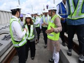 Ashwini Vaishnaw and Japanese Minister visit Surat HSR site