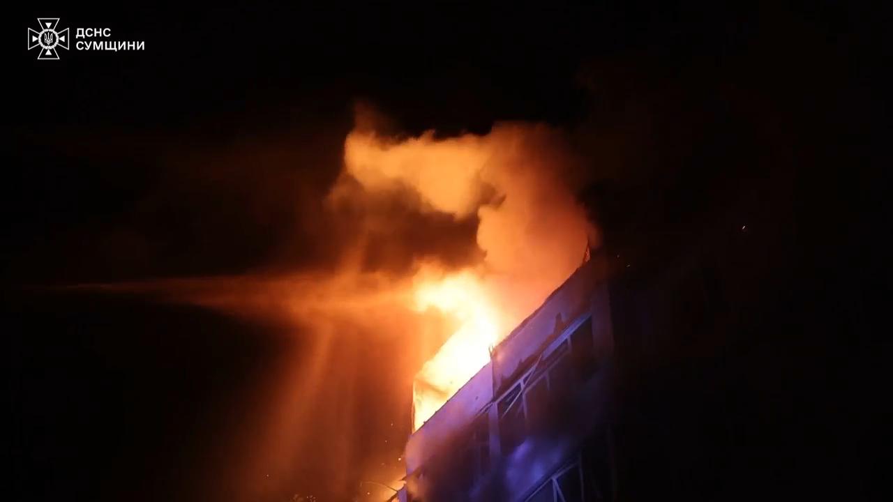 Russia strikes residential area and train depot in Sumy