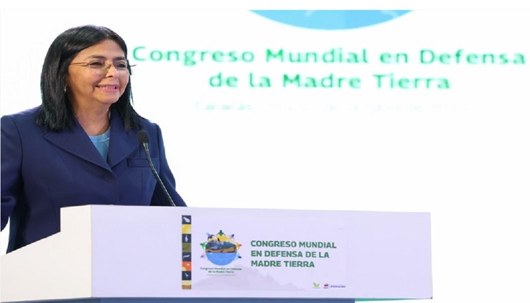 Delcy Rodríguez: Los pueblos debemos levantar proyectos contra la guerra que es depredadora